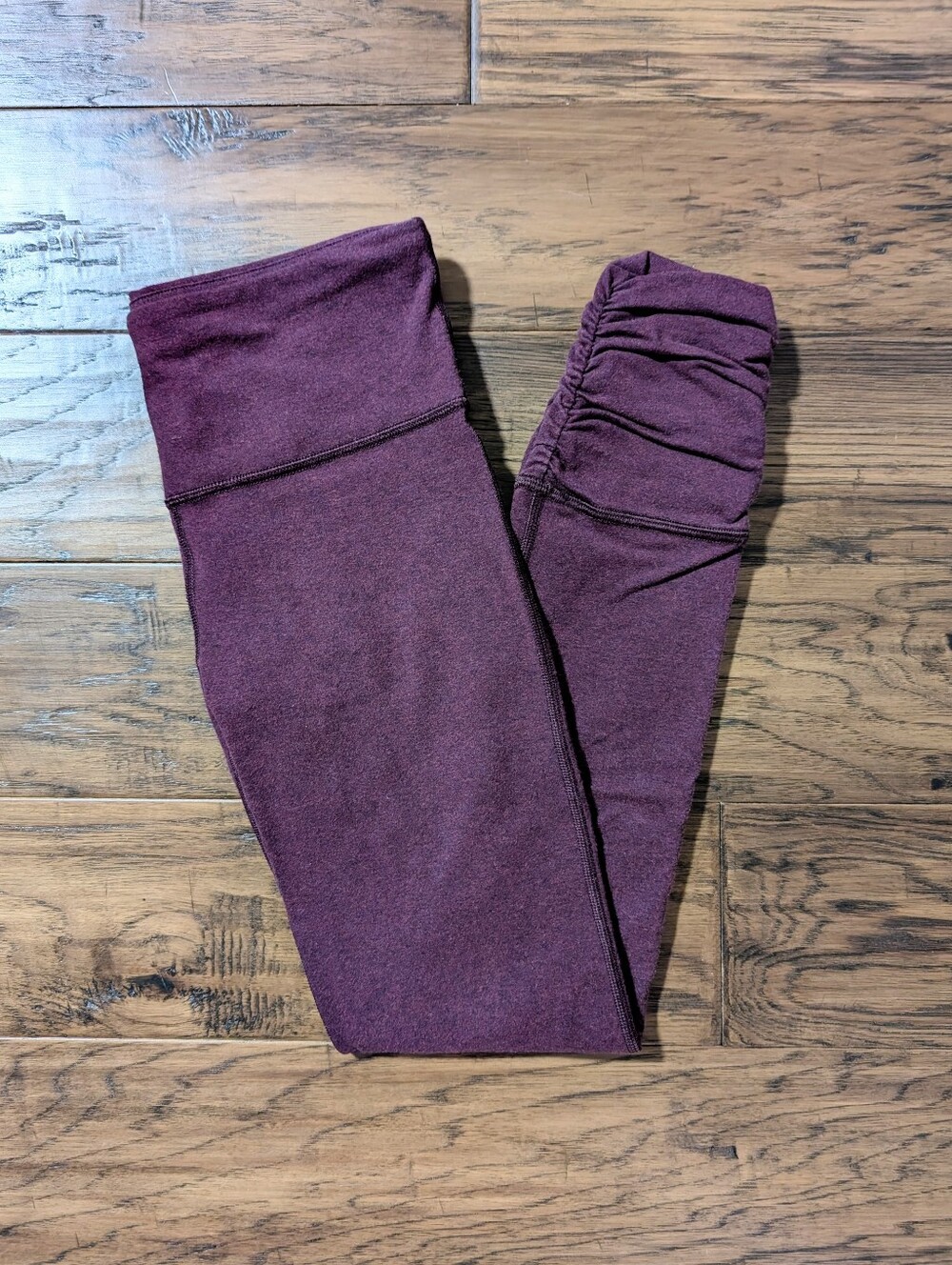GapFit ruched ankle leggings heathered purple size XS